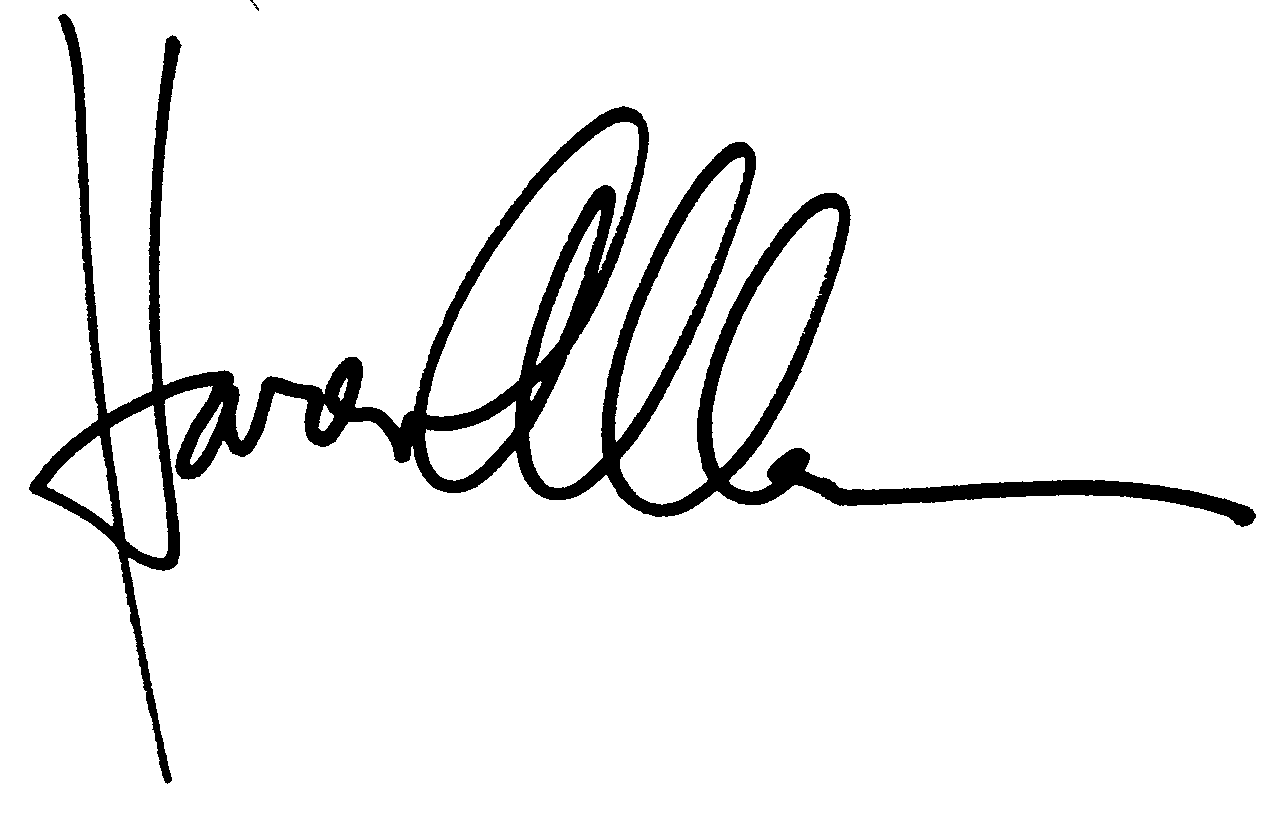 Karen Allen autograph facsimile