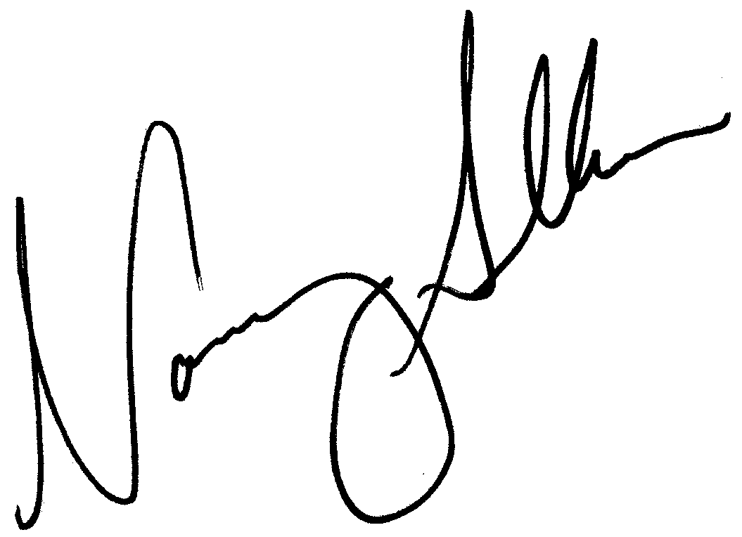 Nancy Allen autograph facsimile