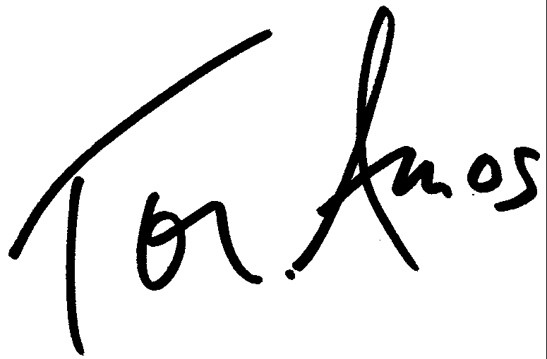 Tori Amos autograph facsimile