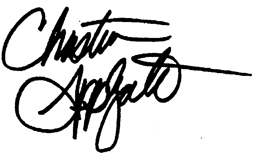 Christina Applegate autograph facsimile