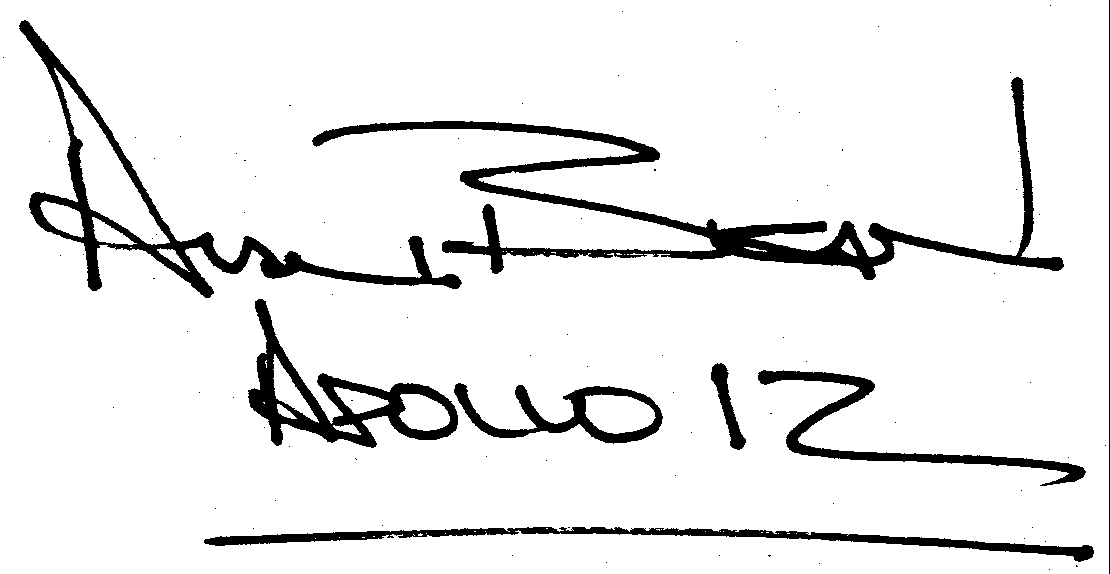 Alan Bean autograph facsimile