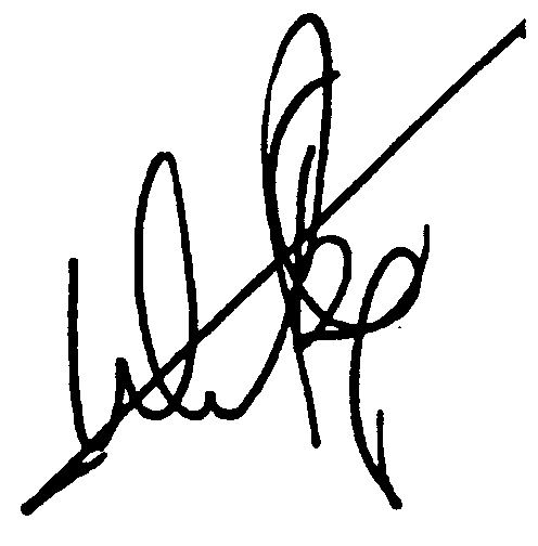 Warren Beatty autograph facsimile