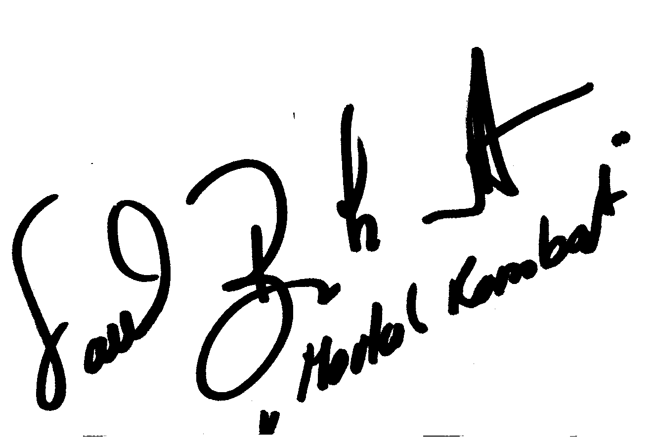 Paul Benedict autograph facsimile