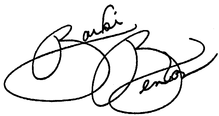 Barbi Benton autograph facsimile