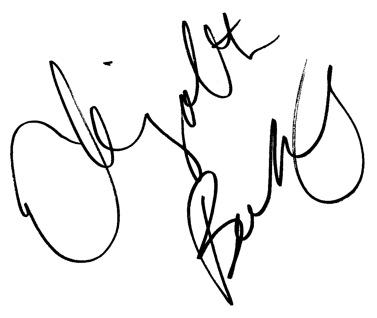 Elizabeth Berkley autograph facsimile