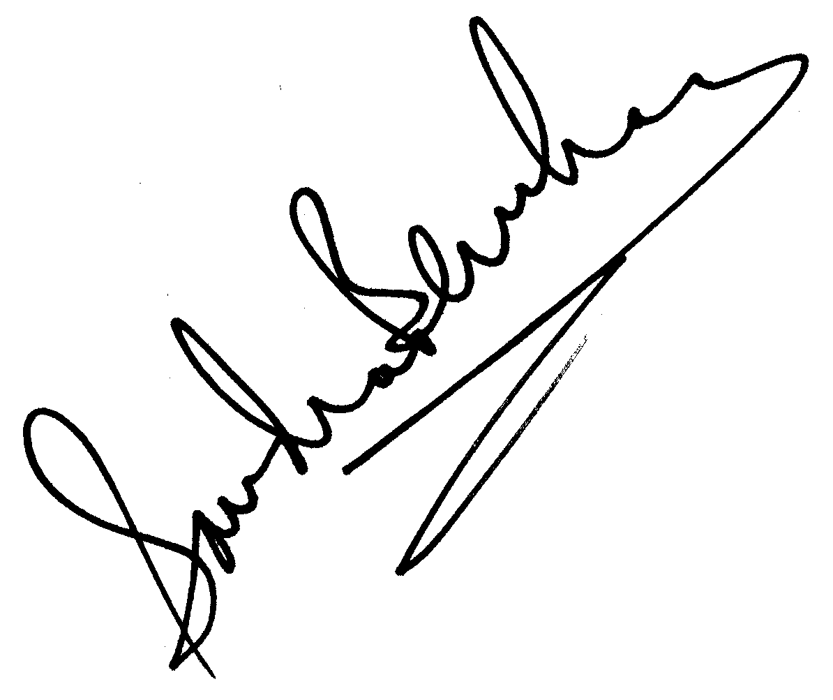 Sandra Bernhard autograph facsimile