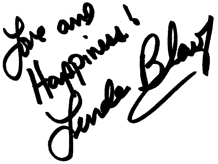 Linda Blair autograph facsimile