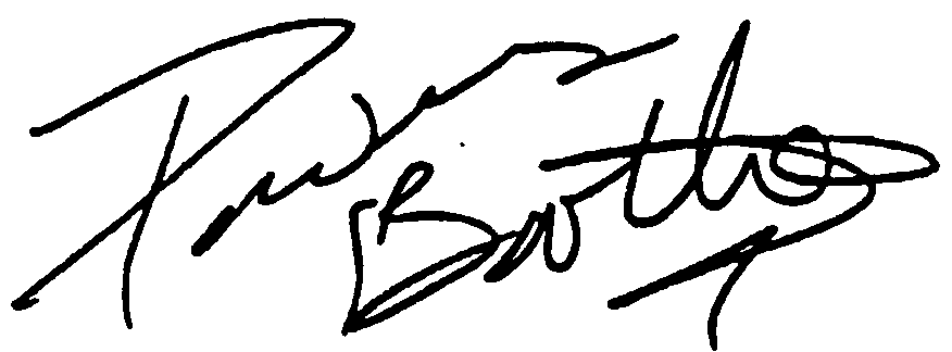 Powers Boothe autograph facsimile