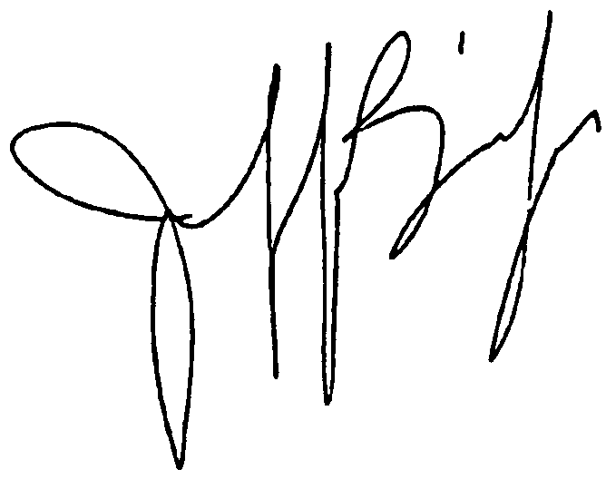 Jeff Bridges autograph facsimile