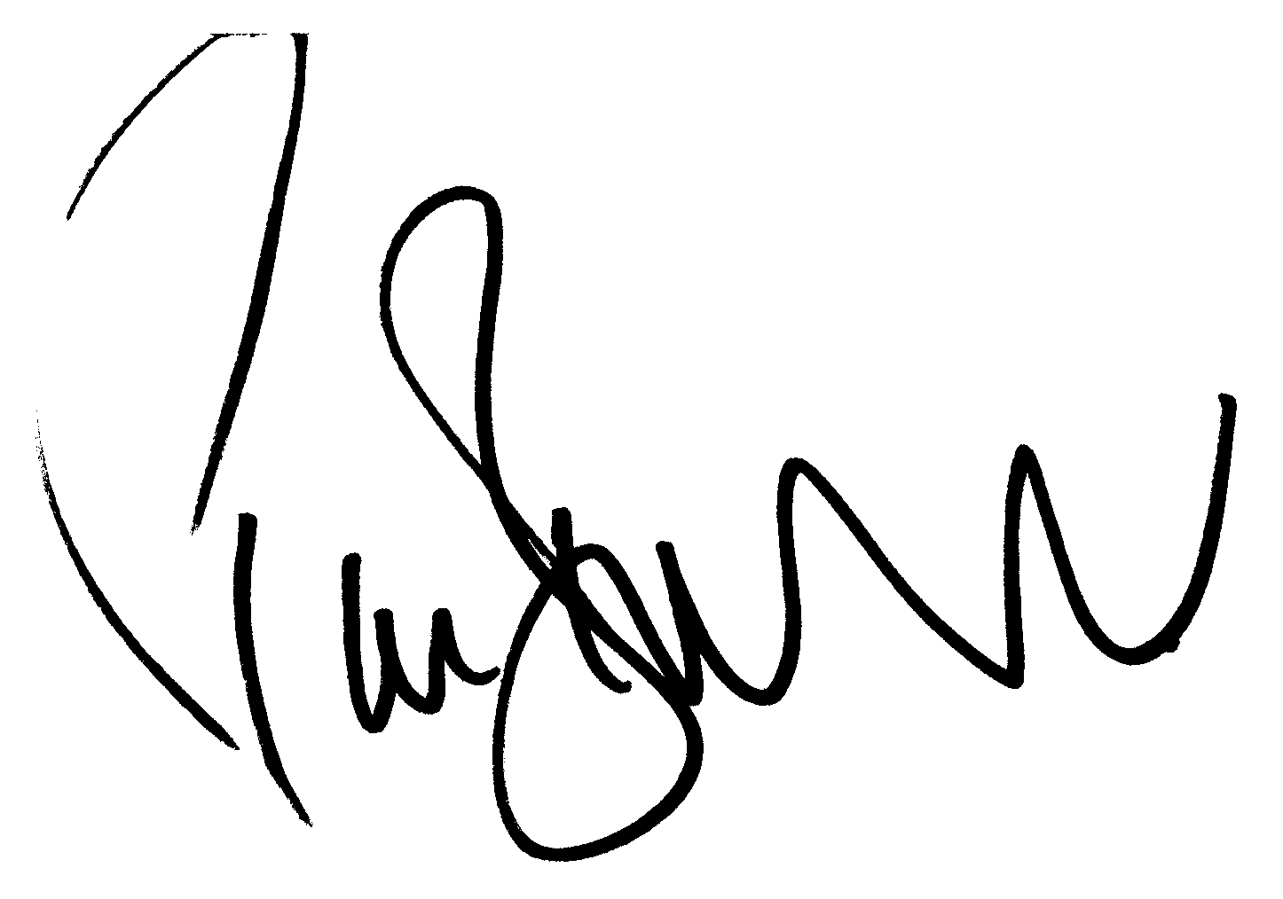 Pierce Brosnan autograph facsimile