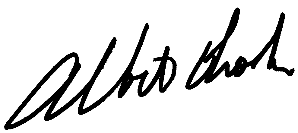Albert Brooks autograph facsimile