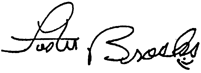 Foster Brooks autograph facsimile