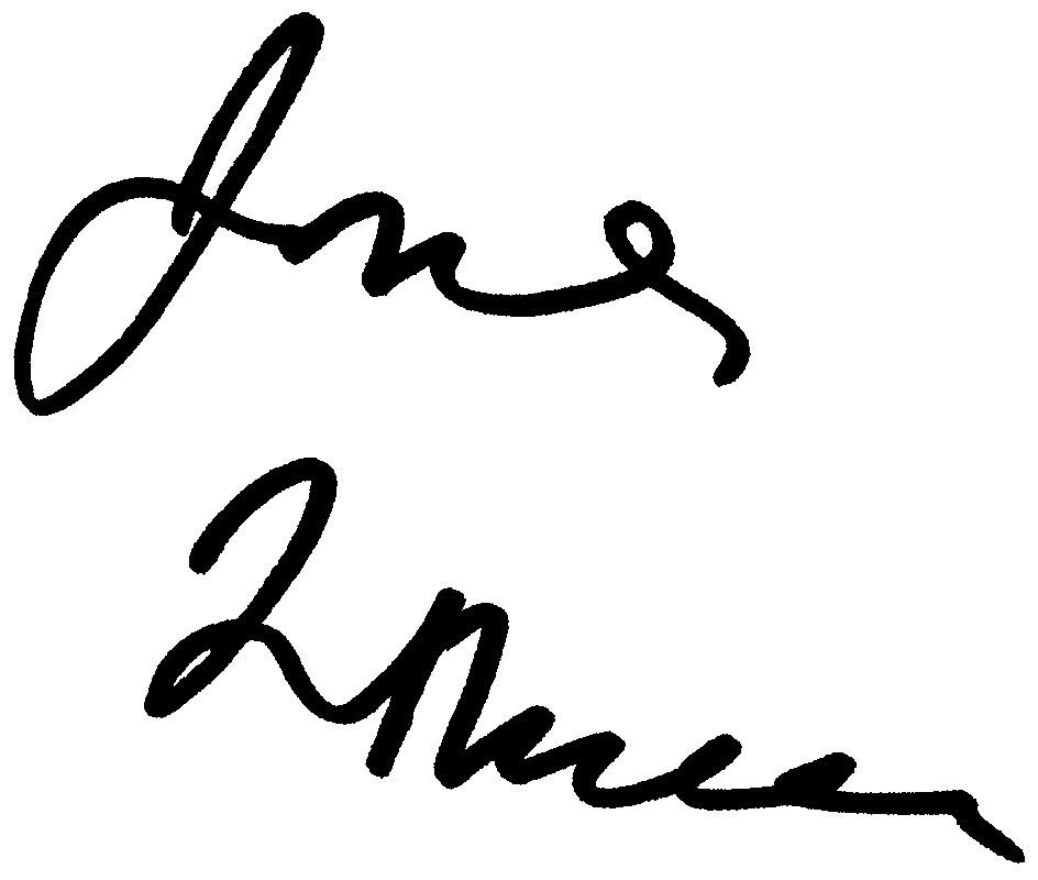 James L. Brooks autograph facsimile