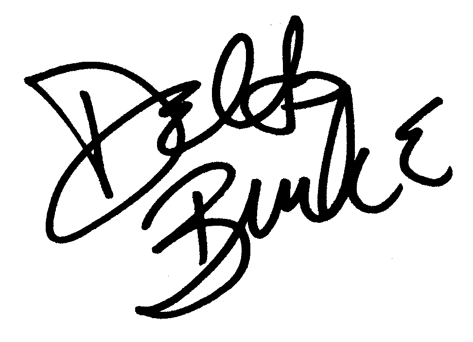 Delta Burke autograph facsimile