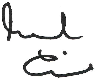 Michael Caine autograph facsimile
