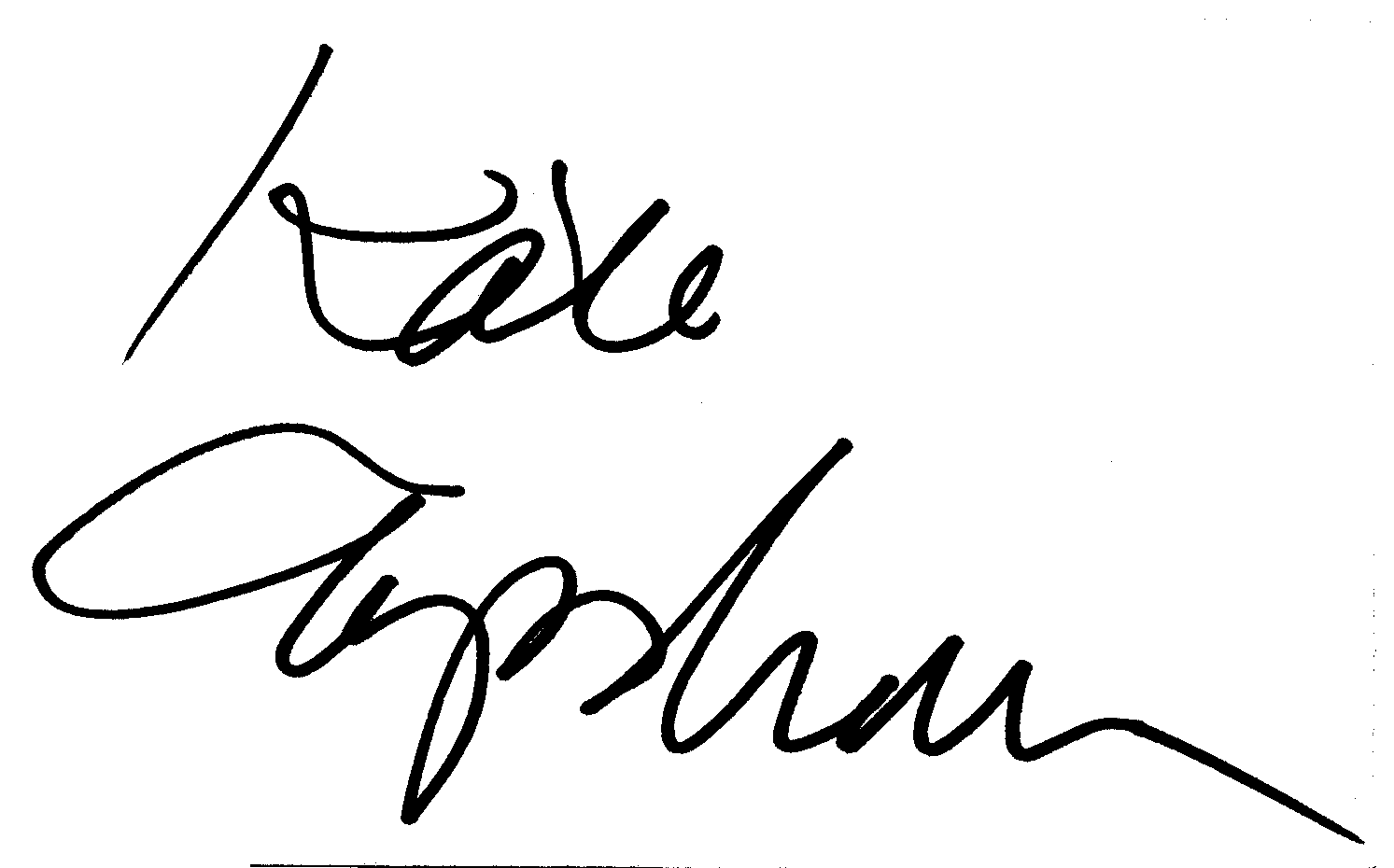 Kate Capshaw autograph facsimile