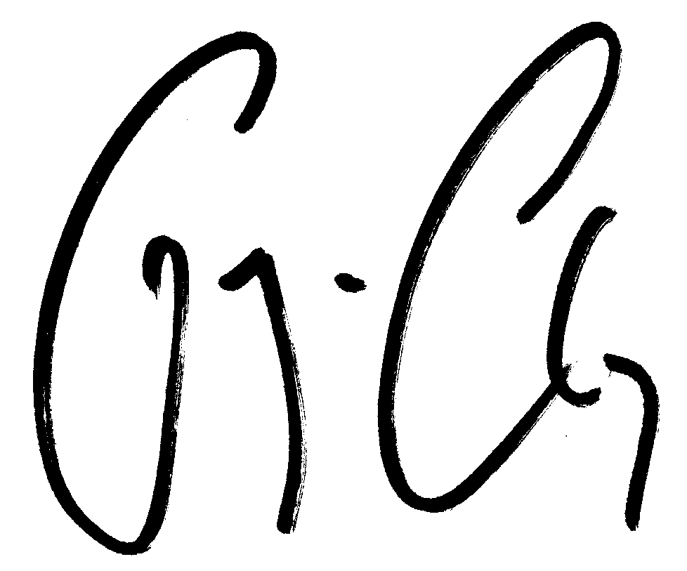 George Clooney autograph facsimile