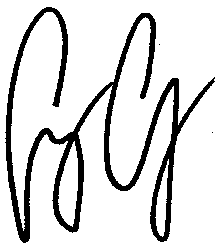 George Clooney autograph facsimile