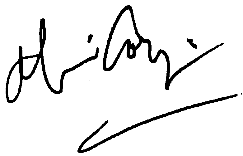 Alice Cooper autograph facsimile