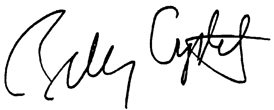 Billy Crystal autograph facsimile