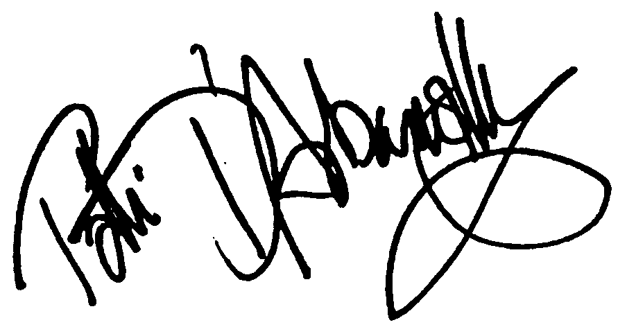Patti D'Arbanville autograph facsimile