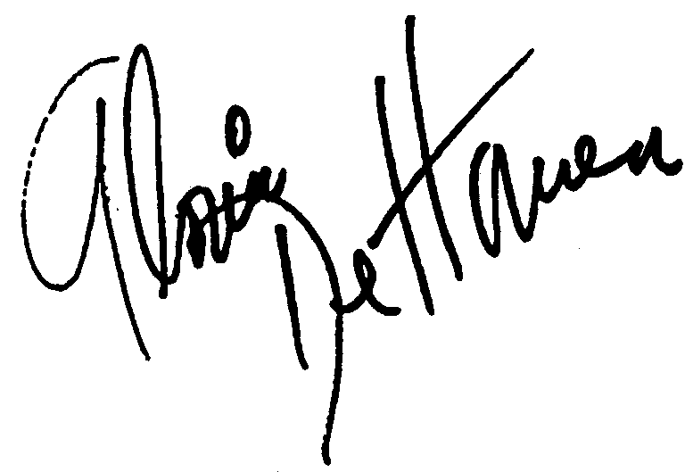 Gloria DeHaven autograph facsimile