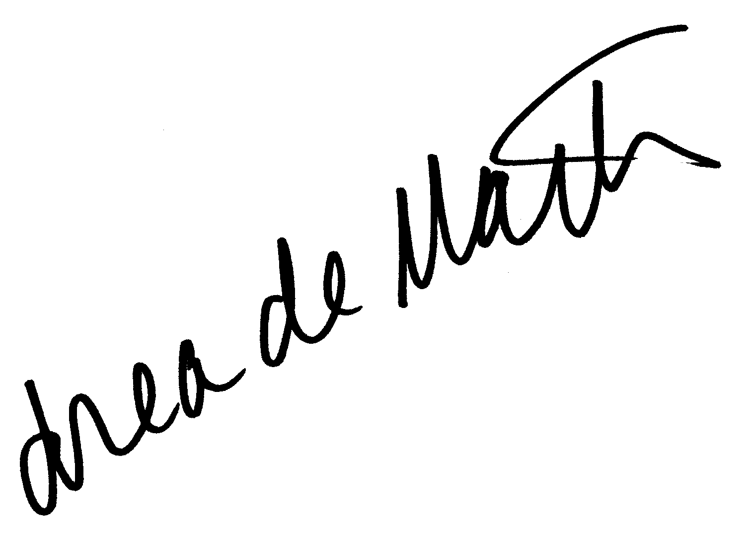Drea de Matteo autograph facsimile