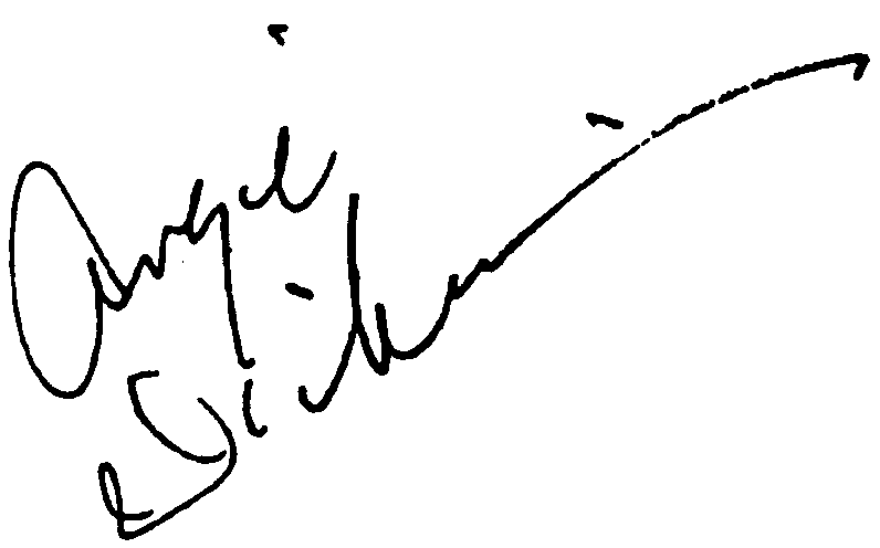 Angie Dickinson autograph facsimile