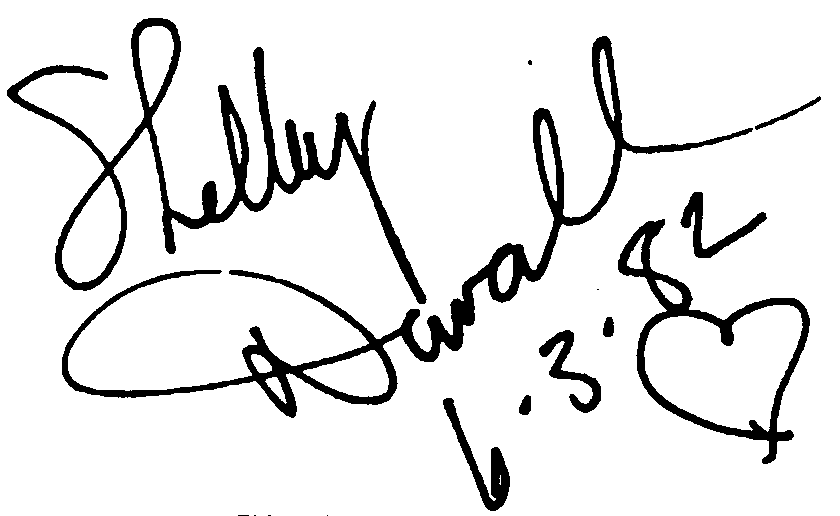 Shelley Duvall autograph facsimile