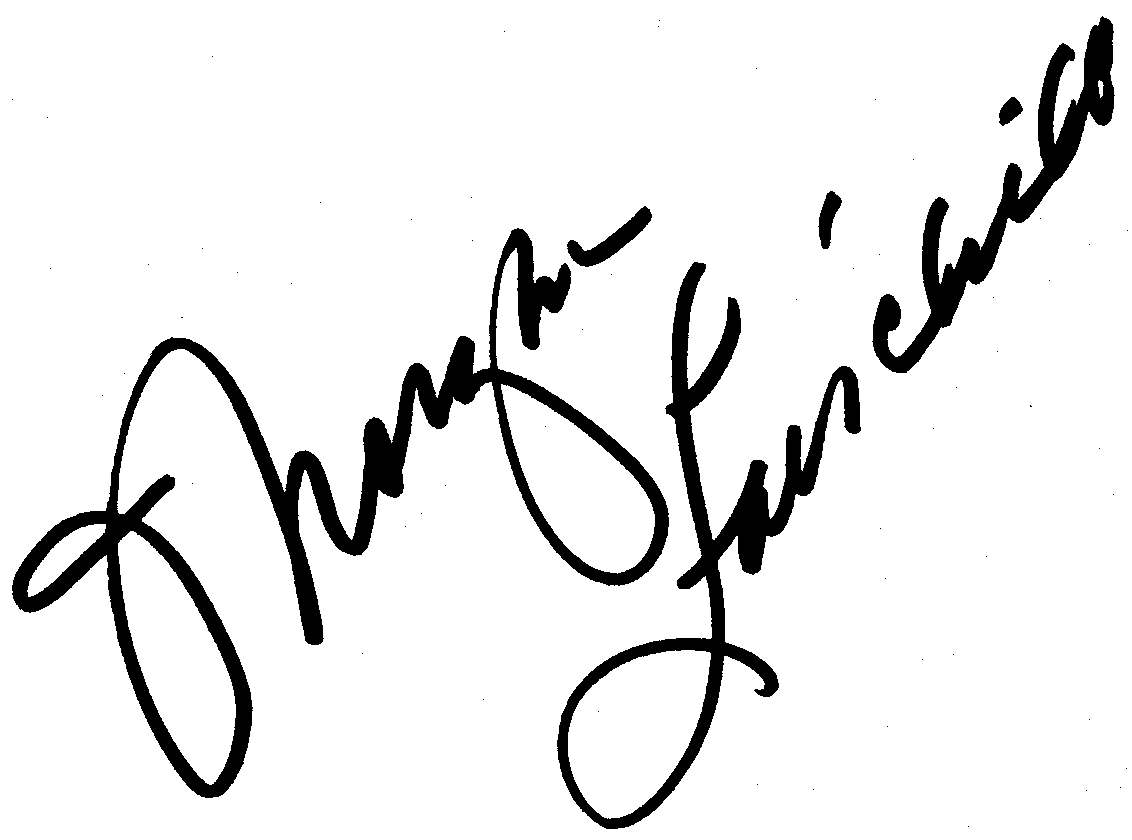 Morgan Fairchild autograph facsimile
