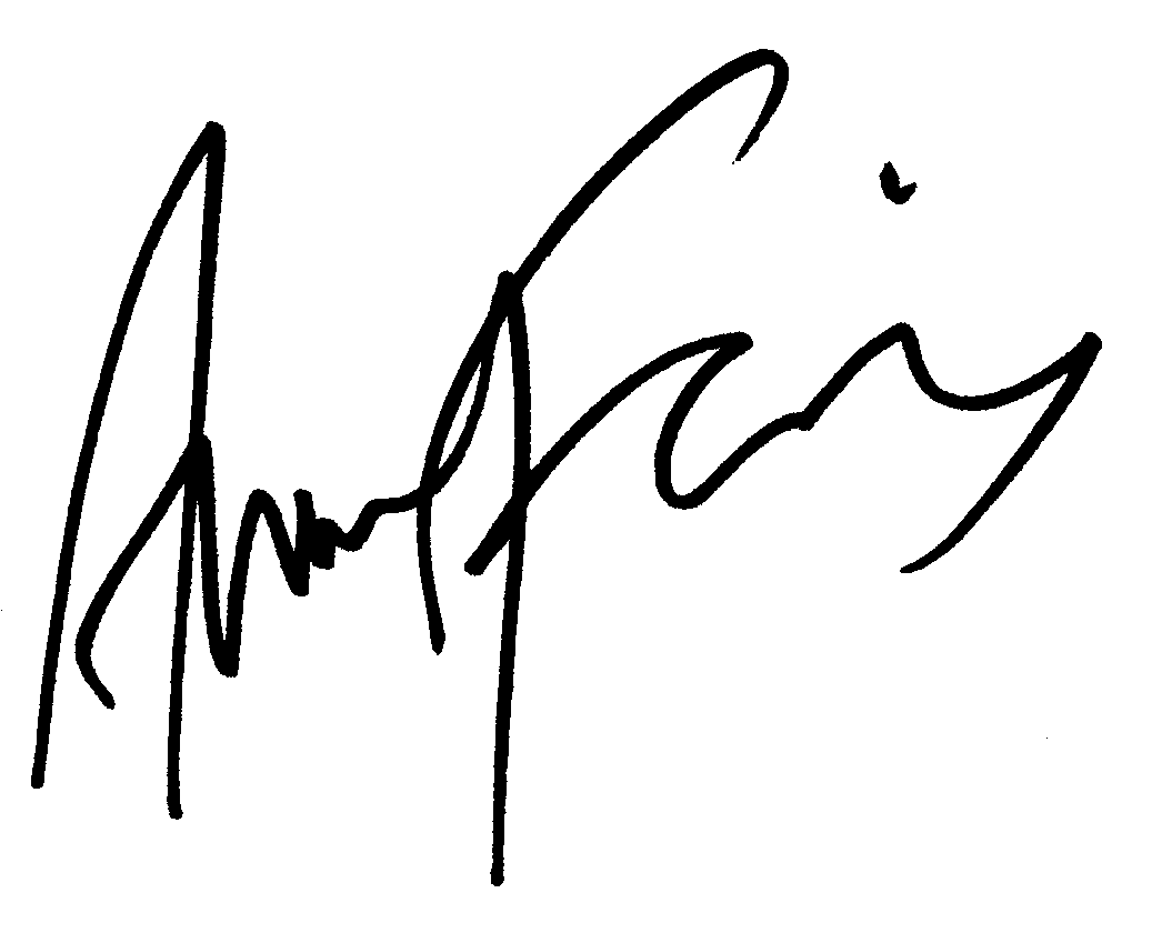 Anna Faris autograph facsimile