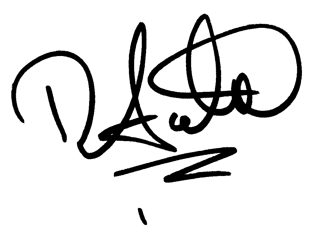 David Faustino autograph facsimile