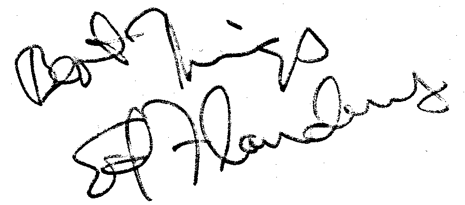 Ed Flanders autograph facsimile