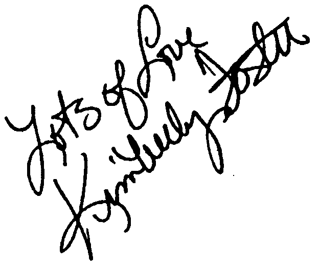 Kimberly Foster autograph facsimile