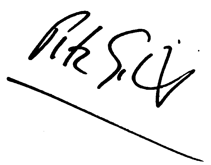 Peter Gabriel autograph facsimile