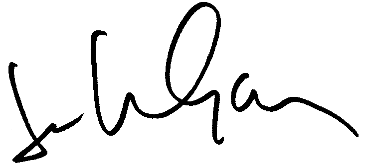 John Gavin autograph facsimile