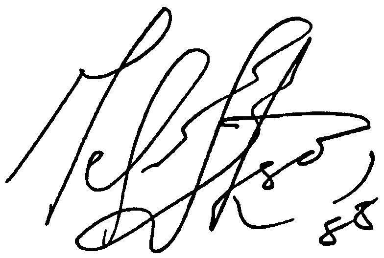 Mel Gibson autograph facsimile