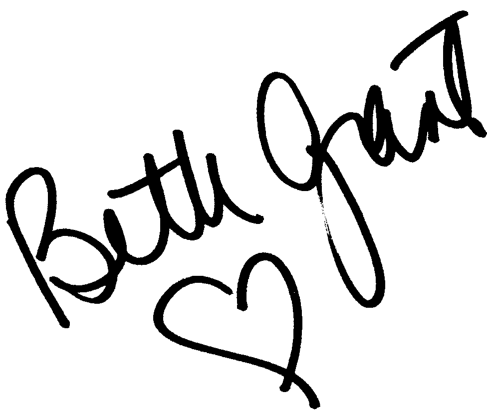 Beth Grant autograph facsimile