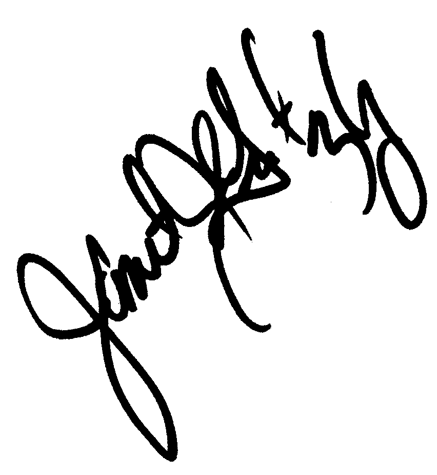 Janet Jones autograph facsimile