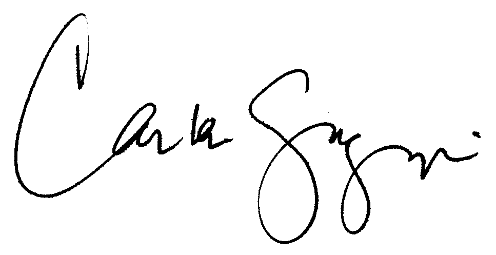 Carla Gugino autograph facsimile
