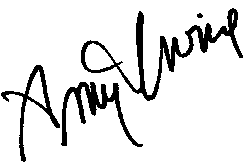 Amy Irving autograph facsimile