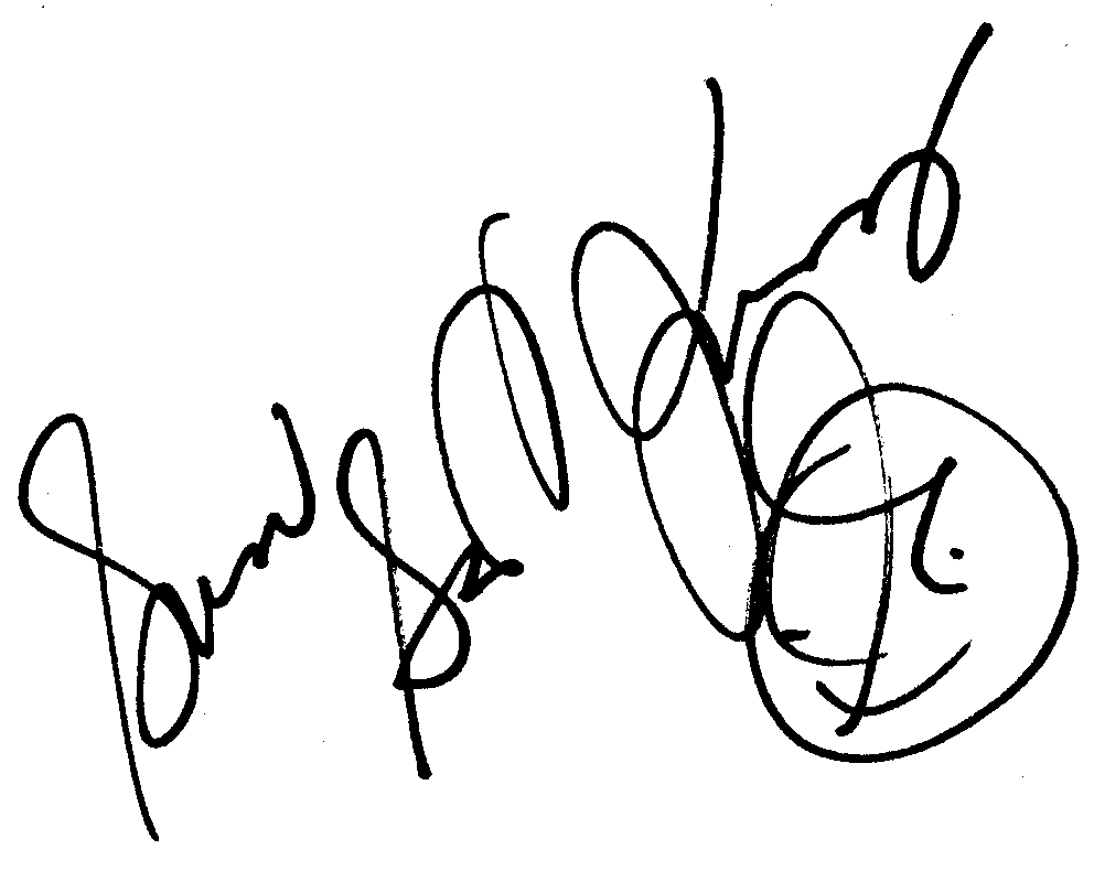 Susan Saint James autograph facsimile