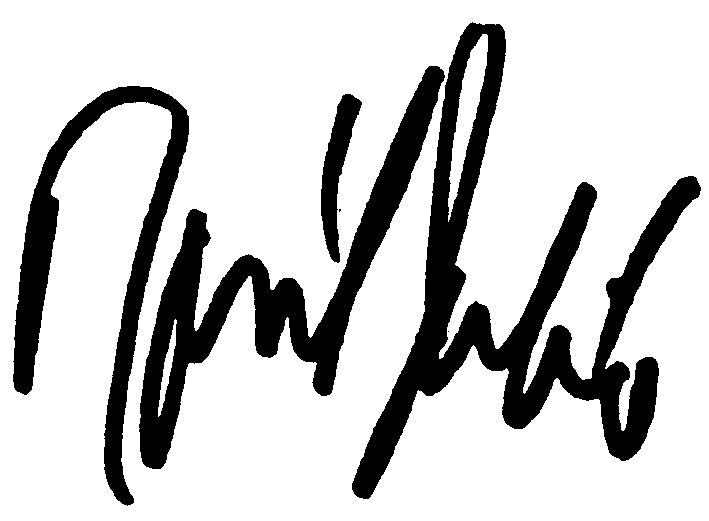 Raul Julia autograph facsimile