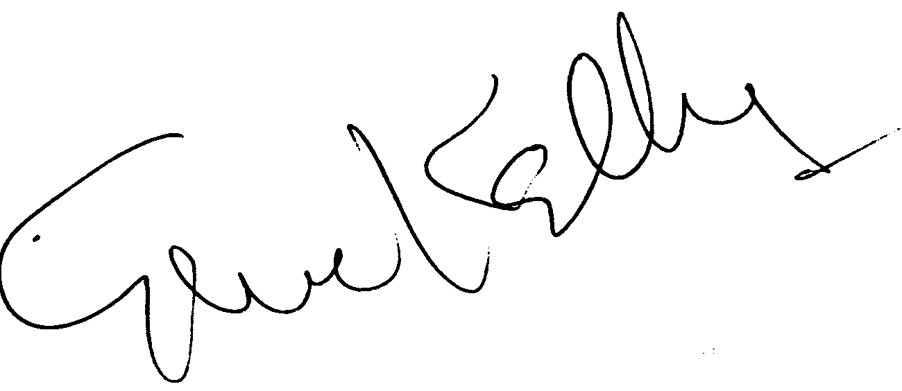 Gene Kelly autograph facsimile