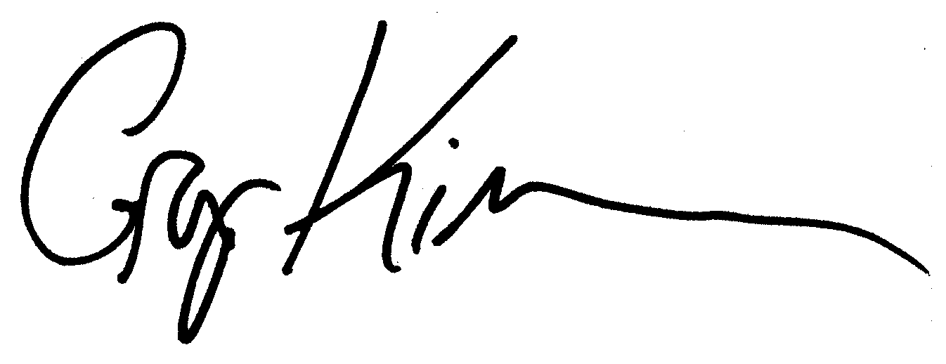 Greg Kinnear autograph facsimile
