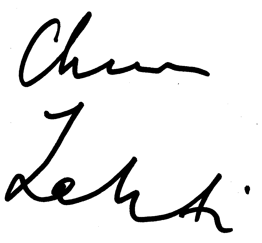 Christine Lahti autograph facsimile