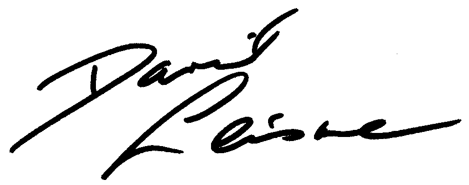 David Leisure autograph facsimile