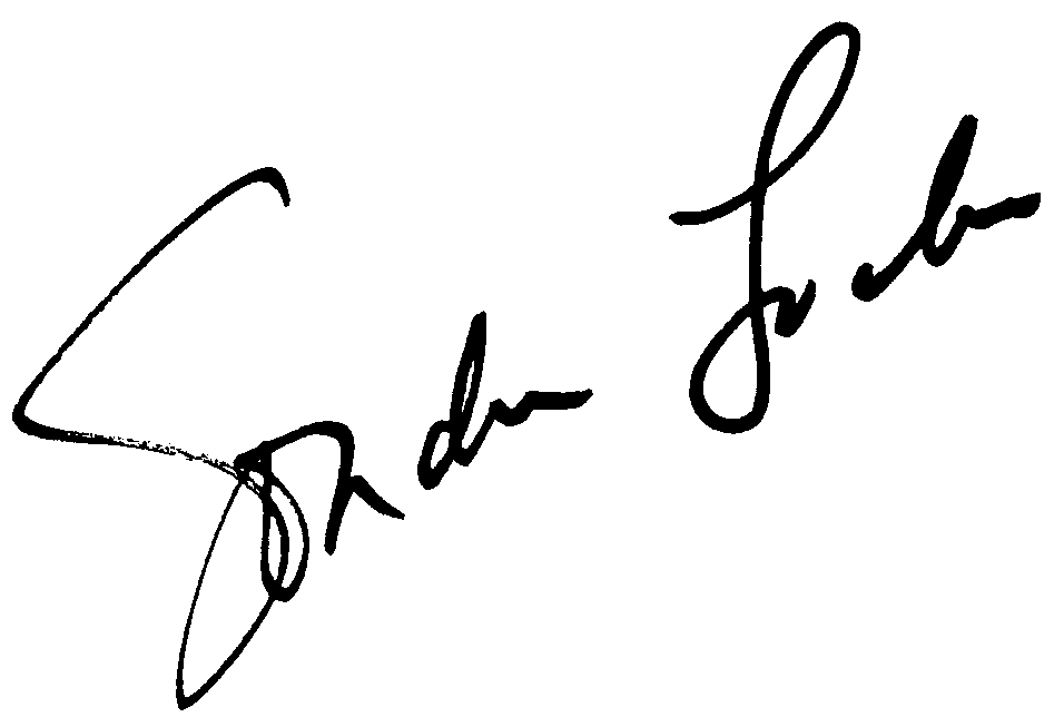 Sondra Locke autograph facsimile
