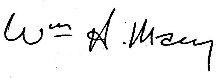 William H. Macy autograph facsimile