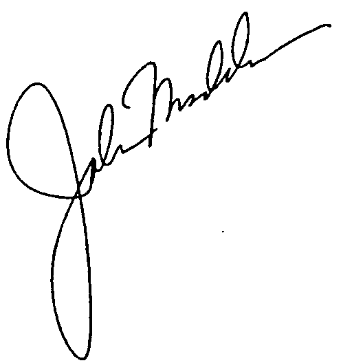 John Madden autograph facsimile